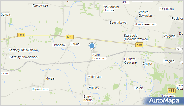 mapa Stare Berezowo, Stare Berezowo na mapie Targeo